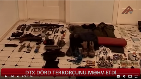Ադրբեջանցի զինյալների մոտ հայտնաբերված սպառազինություն