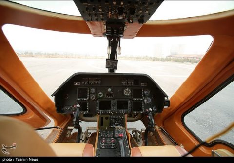 Իրանական արտադրության «Սաբա-248» ուղղաթիռի օդաչուի խցիկը