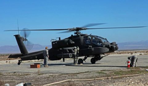 Հարվածային AH-64E Ապաչ ուղղաթիռ