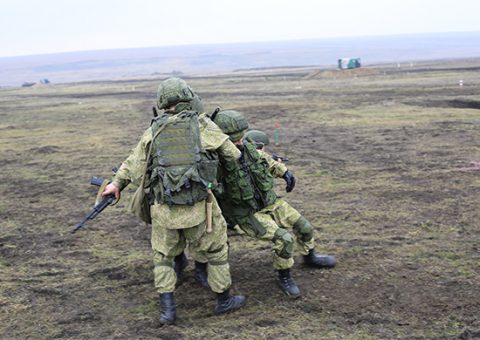 ՌԴ ԶՈւ ՀՌՇ զինծառայողները՝ զորավարժության ընթացքում