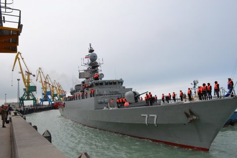 Իրանի ռազմական նավատորմի «Դամավանդ» ռազմանավը Ղազախստանում