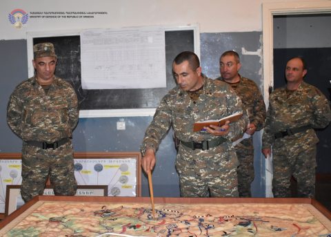 ՀՀ ՊՆ 4-րդ կորպուսում անցկացված հրամանատարաշտաբային զորավարժության ընթացքը