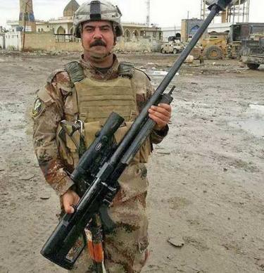 Իրանական արտադրության դիպուկահար հրացանը իրաքի զինծառայողի ձեռքում