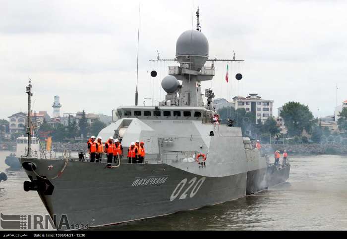 Ռուսական ռազմանավը Իրանի Բանդար է Էնզելի նավահանգստում