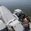 Ադրբեջանի ՌԾՈւ նավի վրա տեղադրված «Ասելսան» ընկերության MUHAFİZ կամ SMASH տեսակի հեռակառավարվող ավտոմատ հրետանային համակարգ: