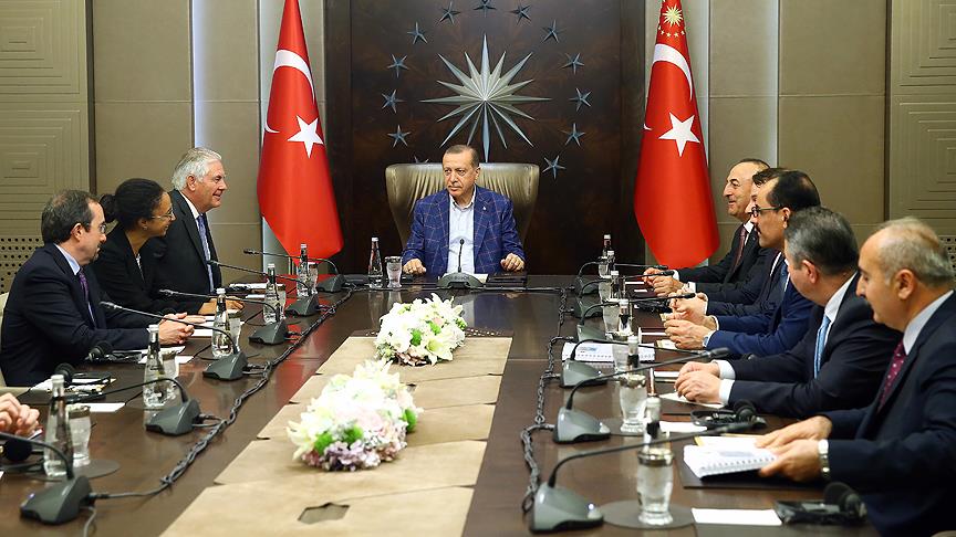 ԱՄՆ պետքարտուղարը հանդիպել է Թուրքիայի նախագահին և արտգործնախարարին. հուլիս 2017