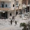 «Սիրիայի դեմոկրատական ուժերը» (SDF) խմբավորման մարտիկները Ռաքքա քաղաքում