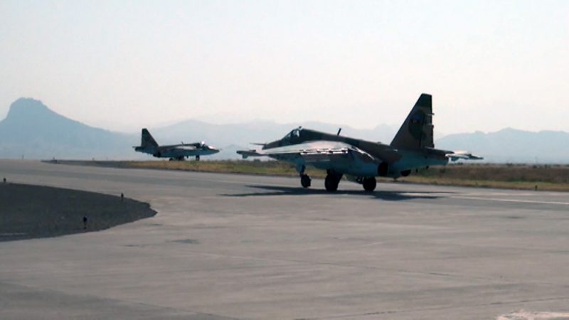 Ադրբեջանի ՌՕՈւ Սու-25 գրոհիչները Նախիջևանում