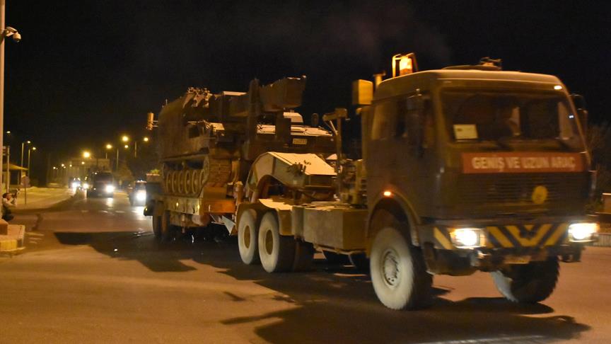 Թուրքիան զինտեխնիկայի նոր շարասյուն է ուղարկում Սիրիայի սահման
