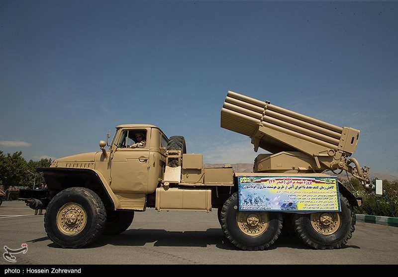 Իրանի բանակի «Հեյդար-44» համազարկային կրակի ռեակտիվ համակարգը (ԲՄ-21 «Գռադ»)