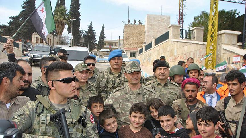 Թուրքիայի ցամաքային զորքերի 2-րդ բանակի հրամանատարը այցելել է Աֆրին քաղաք