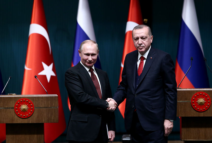 Անկարայում հանդիպել են Թուրքիայի և Ռուսաստանի նախագահներ Ռ.Թ. Էրդողանը և Վ. Պուտինը. ապրիլ 2018 թ.