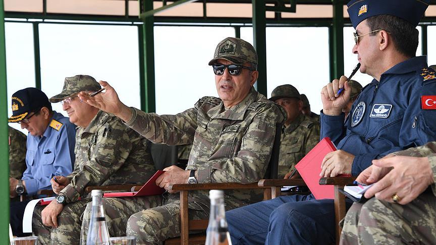 Թուրքիայի ԶՈւ ԳՇ պետը այցելել է Էգեյան բանակի ստորաբաժանումներ. ապրիլ 2018 թ.
