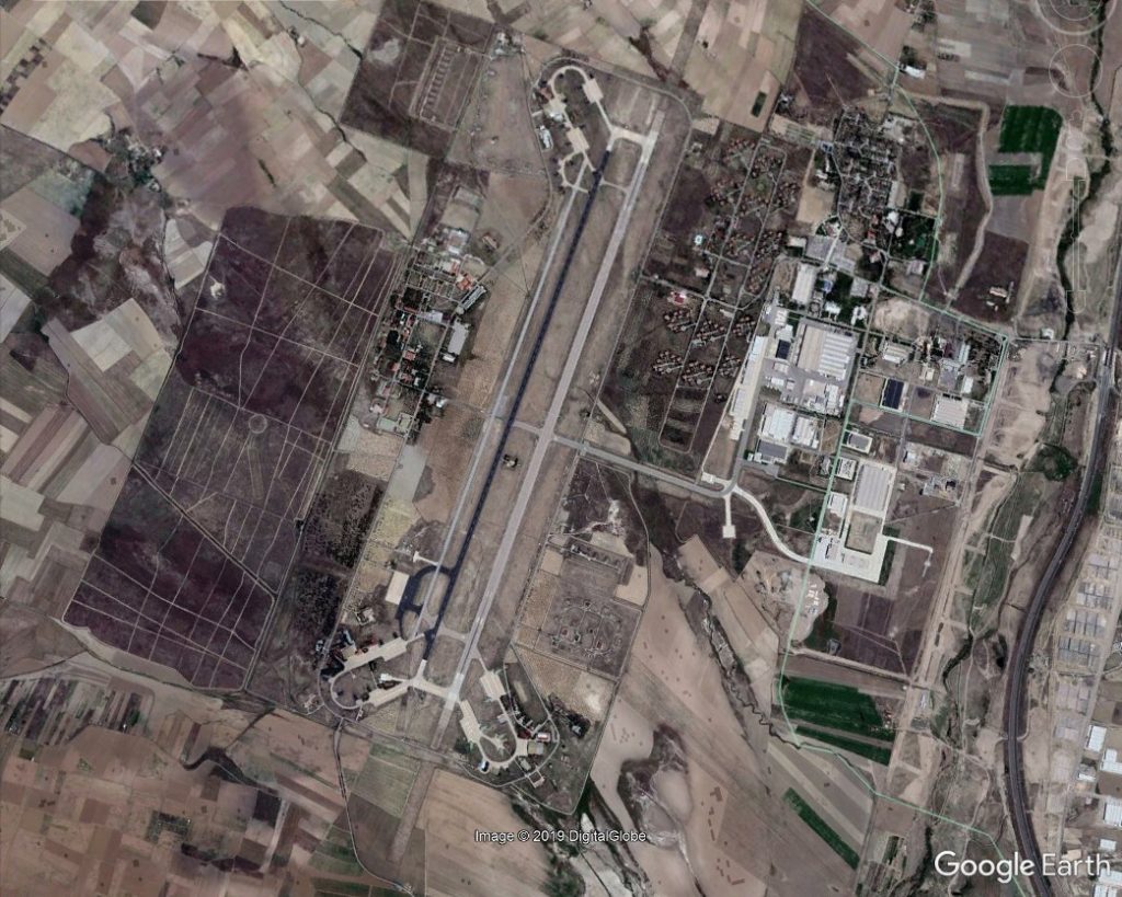 Թուրքիայի ՌՕՈւ «Աքընջը» ավիաբազան։ Լուսանկարը ըստ՝ Google Earth-ի