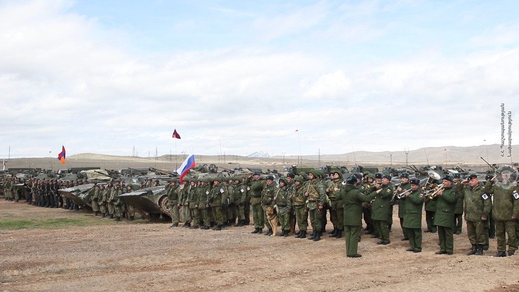 հայ-ռուսական միացյալ զորախումբը՝ վարժանքների ժամանակ