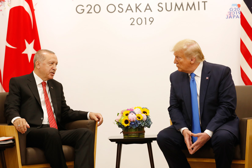 Թուրքիայի և ԱՄՆ նախագահներ Ռեջեփ Թայիփ Էրդողանը և Դոնալդ Թրամփը հանդիպել են Ճապոնիայում կայացած G20 գագաթաժողովի շրջանակներում